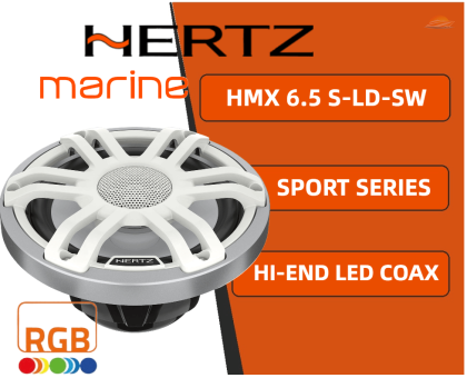HMX 6.5 S-LD-SW 6.5"4Ohm SPORTS COAX RGB LED SL-WH