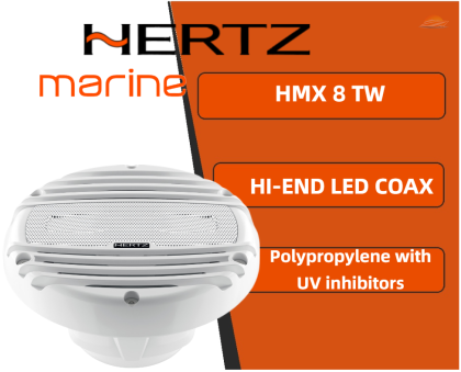 HMX 8-TW - 8" 4Ohm MARINE COAX SET
