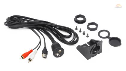 HMA USB AUX IN - EXTENSION CABLE WATERPROOF 2MT