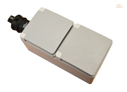 Ratio Schuko outlet 2-way IP44