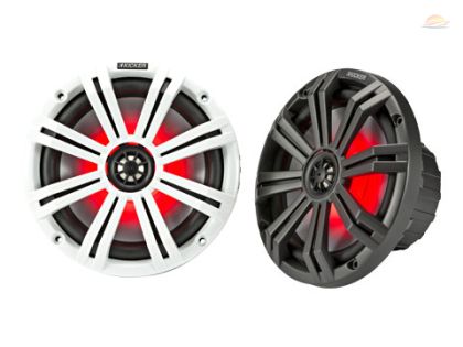 KM 8" (200 mm) коаксиална високоговорителна система с LED. Графит / Бял