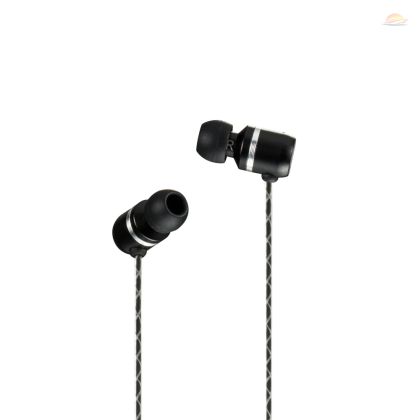 KM Headphones with microphone and remote - black