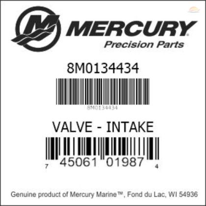Всмукателен клапан Mercury 8M0134434