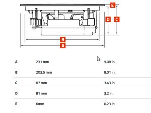 HEX 6.5 IC-W - 6.5" 6Ohm IN-CEILING COAX-WH each