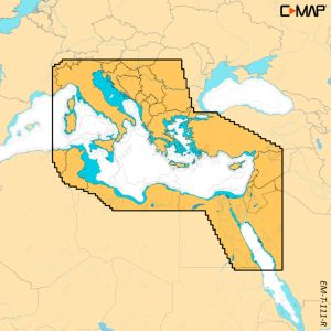 Карта C-MAP Reveal X – Източно Средиземноморие