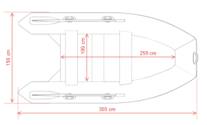 Надуваема лодка GLADIATOR AK300 – детайл 5