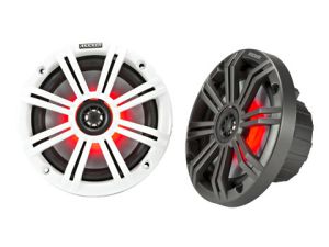 KM 6.5" (165 mm) коаксиална високоговорителна система с LED. Графит / Бял