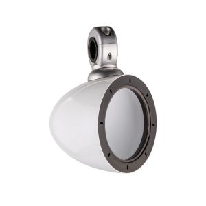 KM 4" (100mm) Coaxial Speaker System Enclosures. Graphite / White