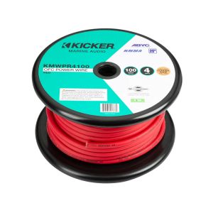 КМ 4AWG захранващ кабел - 30 метъра /100 фута/ червен / жълт