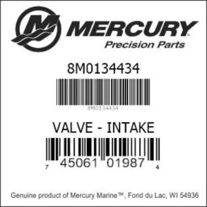 Всмукателен клапан Mercury 8M0134434