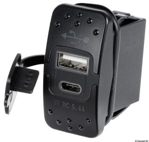 USB-A и USB-C контакт Osculati 12/24 V – 14,195,62
