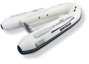 Надуваема лодка Quicksilver 290 ALU-RIB – алуминиев V-корпус, бял цвят